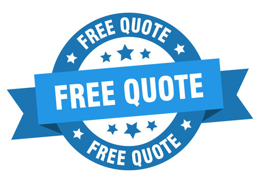 free quote blue and white
